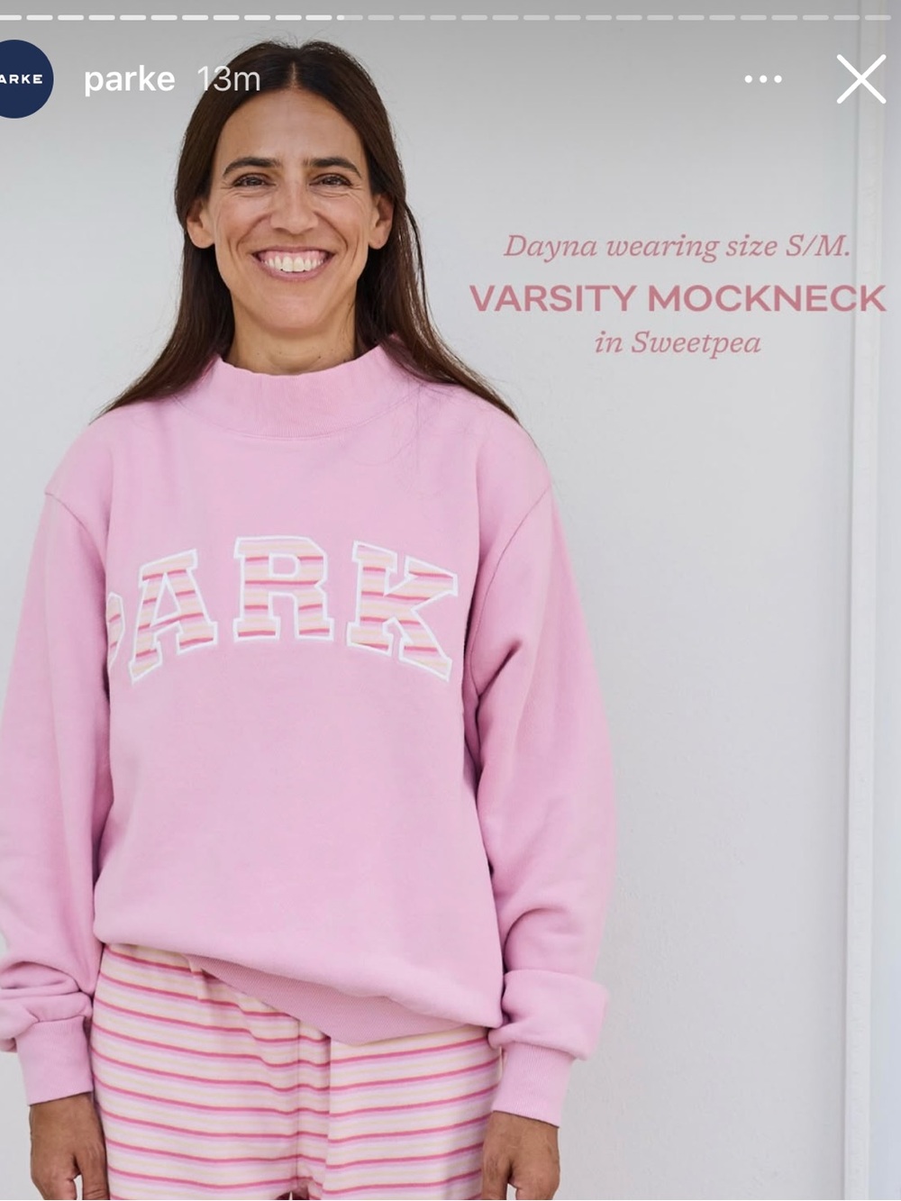 Sweetpea parke mockneck, size l/xl